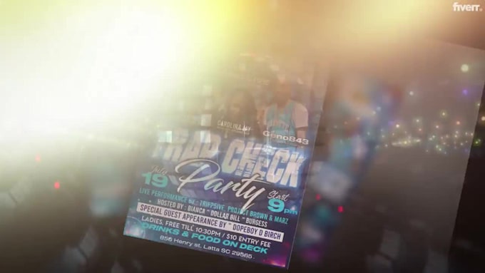 do music club birthday flyers