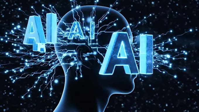 ai concept videos with futuristic blue visual effects