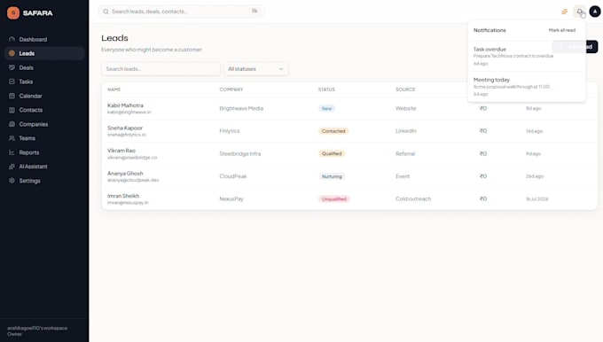 design ai saas UI UX in figma