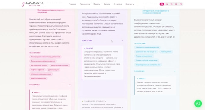 create a professional salon website with booking system