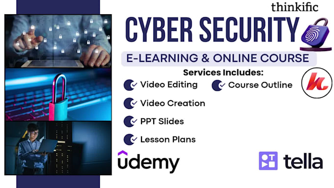 do technical online course writing on cybersecurity, presentation and workbook