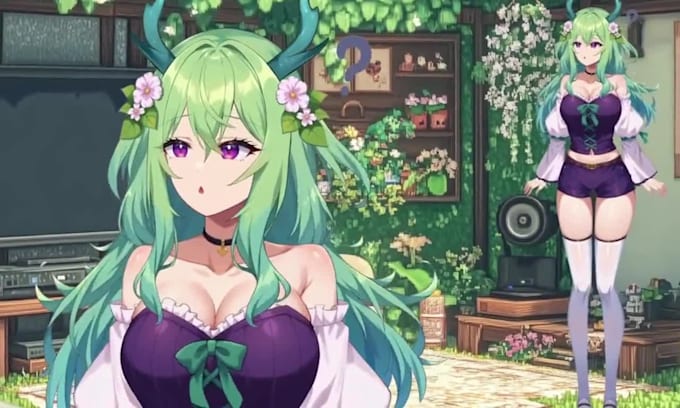 design and rig 2d vtuber model pro live2d model 2d vtuber design live2d rigging