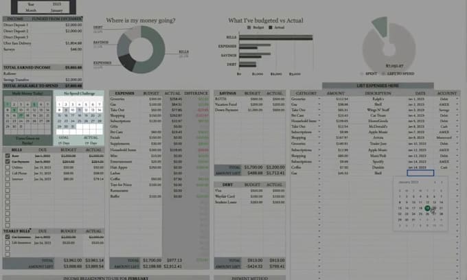 design budget spreadsheet, custom excel googlesheet template with vba and macro