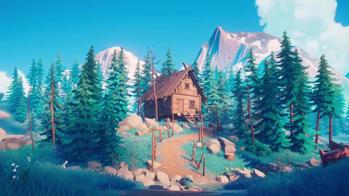 make a stylized environment in unreal engine, unity and godot