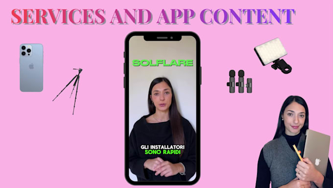 create italian ugc video for your service or app