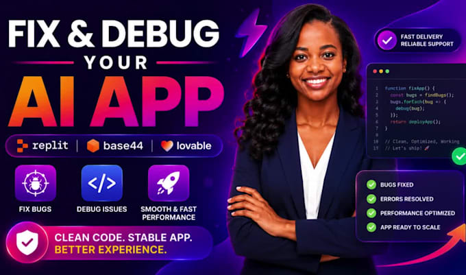 fix and debug deploy your replit, base44 or lovable ai app live