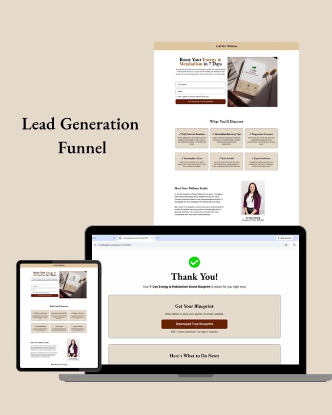 build a high converting systeme io sales funnel and landing page