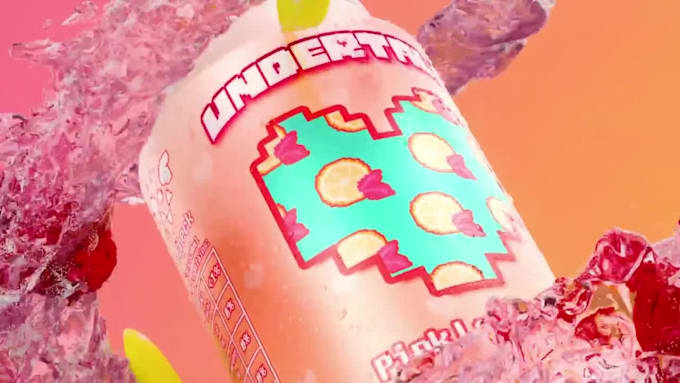 do 3d beverage animation 3d bottle design soda animation 3d product ads video