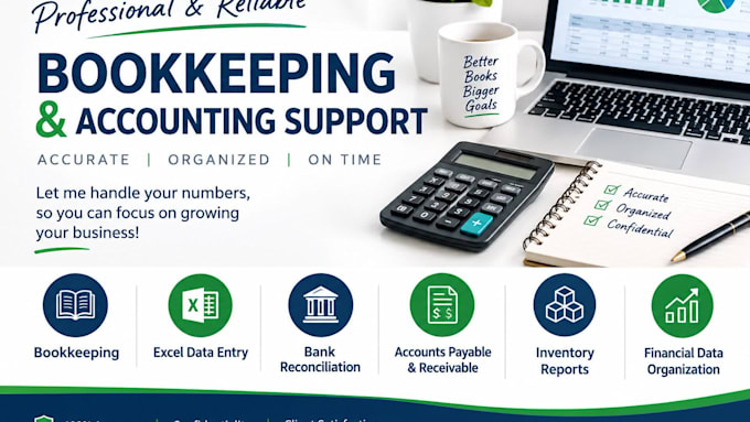 do bookkeeping, excel accounting and financial data entry