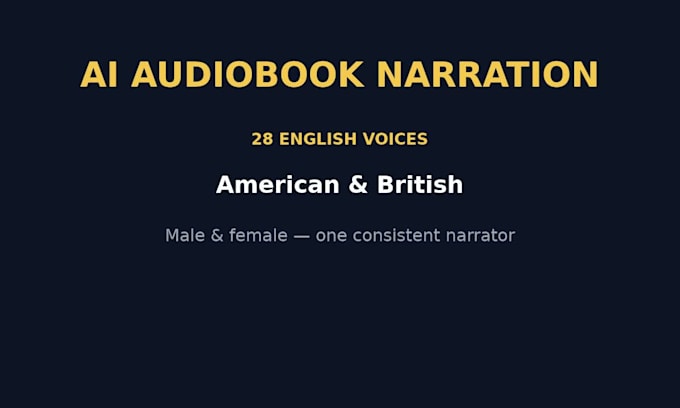 create a professional ai audiobook narration in natural voice