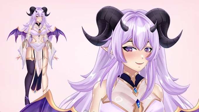 design and rig live2d vtuber model anime live2d model rigging 3d vtuber model