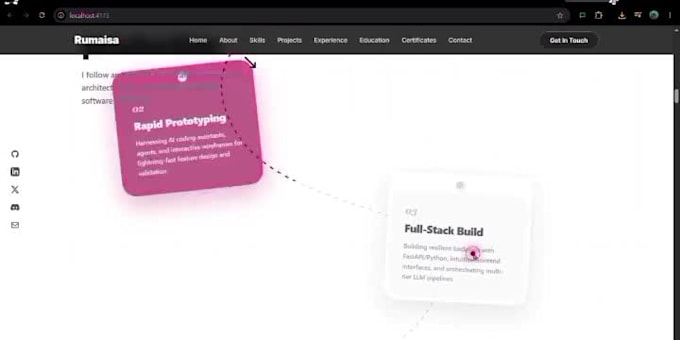 build a modern custom portfolio website for you