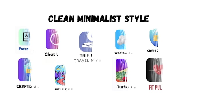 design modern 3d or minimalist app icon