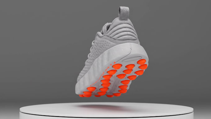create 3d shoe renders and animations