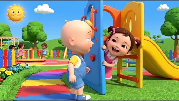3d pixar style ai animation cocomelon style nursery rhymes kids learning video