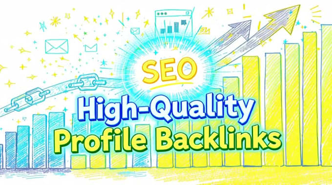 create high authority da 50 to 90 SEO profile backlinks manually