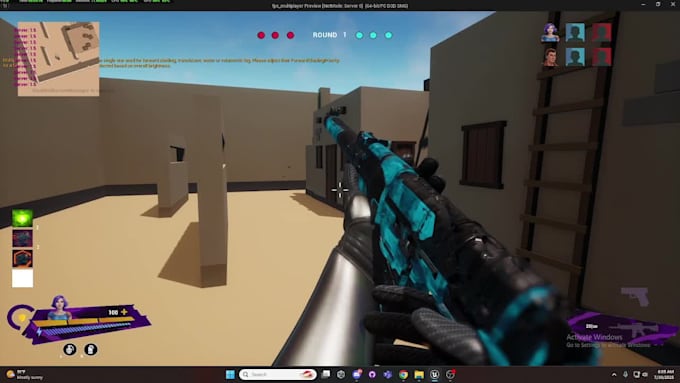 develop a multiplayer fps game in unreal engine using eos