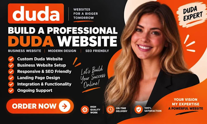 build a professional duda website and duda business site using duda builder