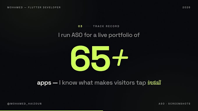 design high converting app store screenshots and aso