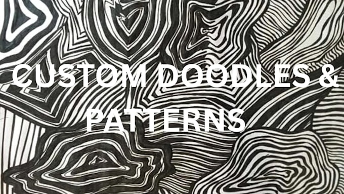 create abstract and illusion art with custom doodles as well