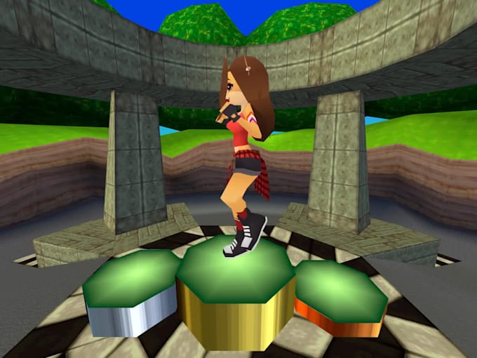model 3d animation, rigging for psx lowpoly style,ps1 retro ps2 model,game ready