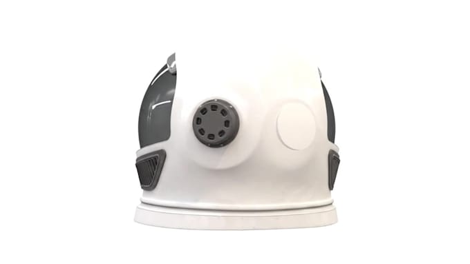design sci fi helmet cad model 3d printing stl step glb gltf