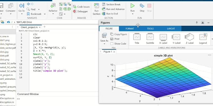 do matlab 2d 3d plots mesh surf visualization and analysis