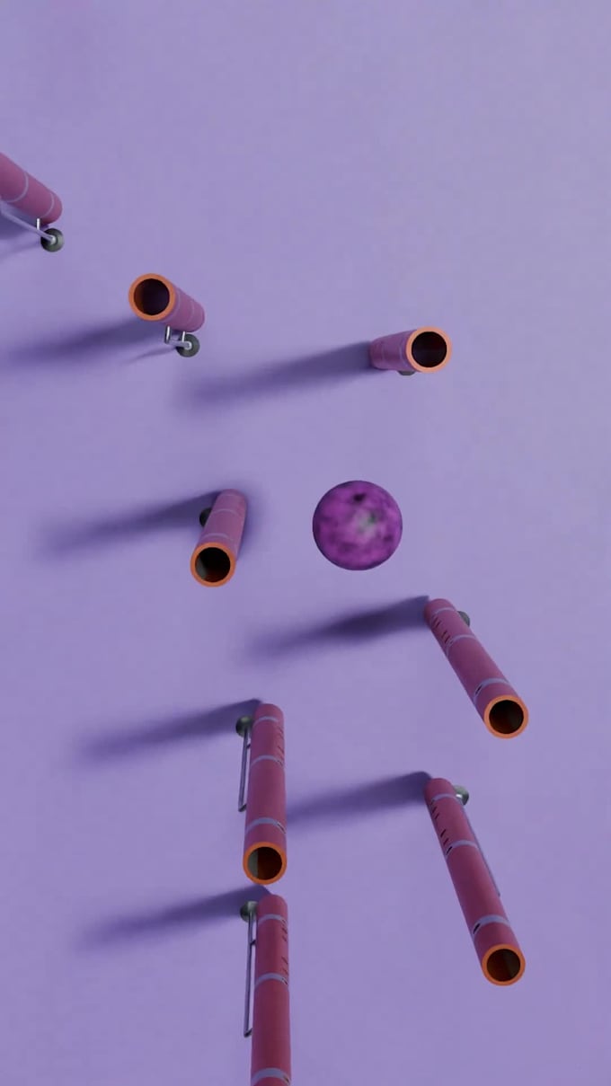 create satisfying 3d marble music ball animation