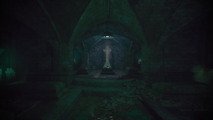 create a stylized 3d game environment for ue5
