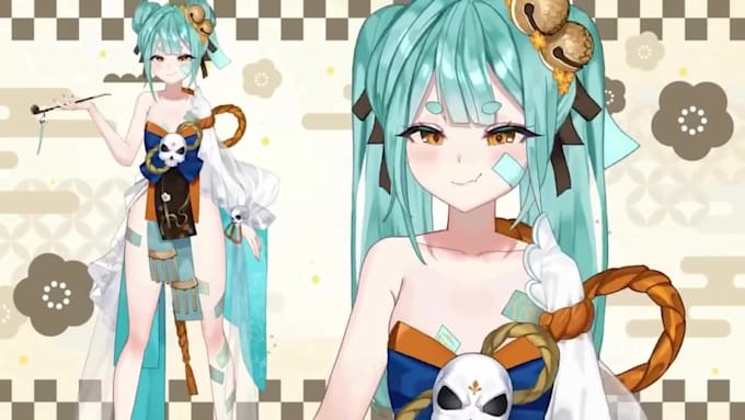 design and rig high quality live2d model, 2d vtuber model and anime vtuber model