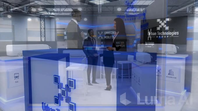 design trade show booth, kiosk, 3d stand, exhibition booth