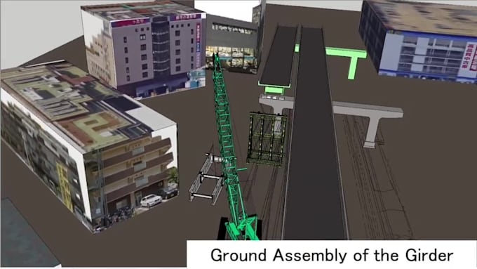 create 3d bridge engineering and construction visualization animations