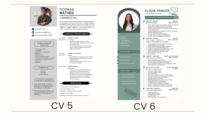 refaire votre CV professionnel moderne, ats et canva modifiable