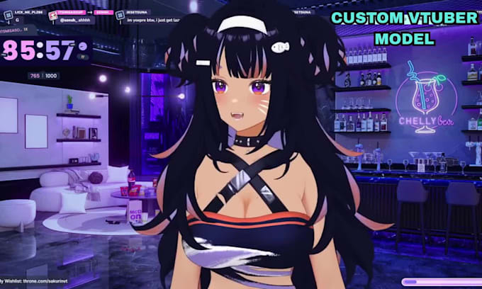 edit design and rig vtuber model live2d in anime style
