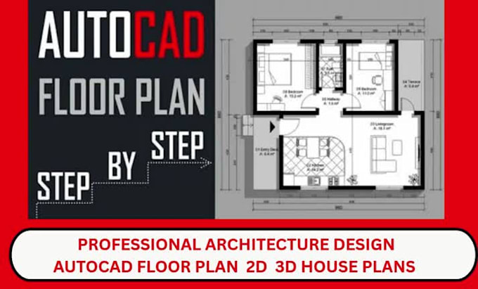 professional architecture design autocad floor plan  2d  3d house plans