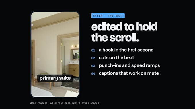 edit scroll stopping real state reels for instagram and tiktok