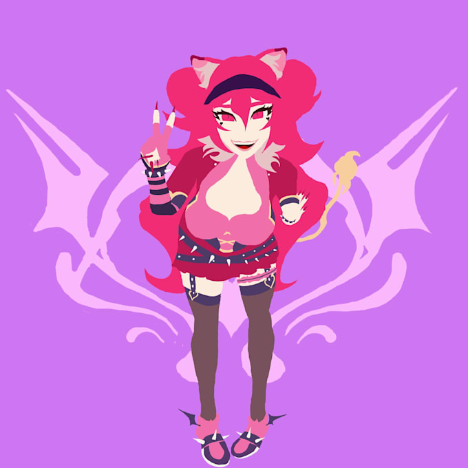 anime illustration for pfp vtuber oc fan art