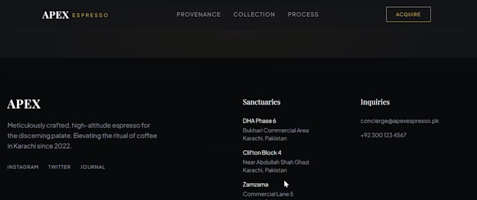 create a modern frontend website