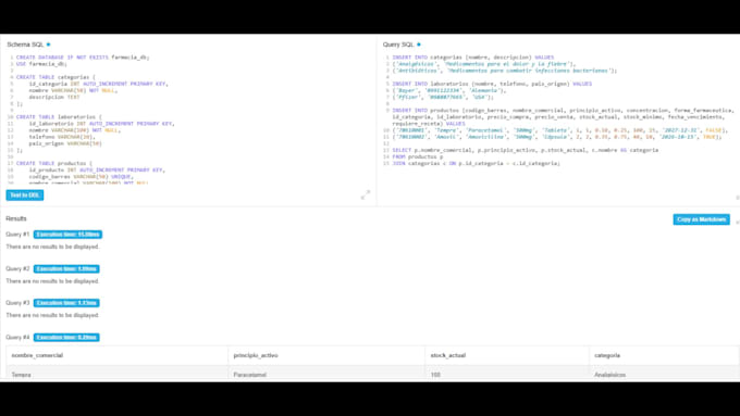 desarrollar scripts en python y bases de datos mysql