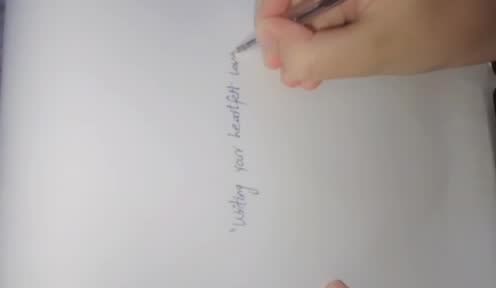 write romantic handwritten letters, love notes and poems