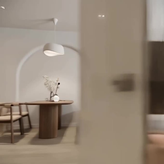 design and render 3d japandi interior cozy spaces