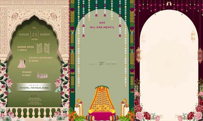 design wedding invitation, digital invitation for any event