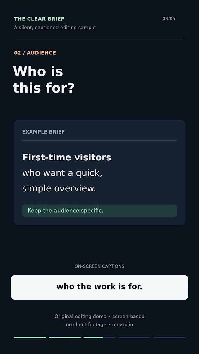 edit one vertical video with captions from your footage and transcript