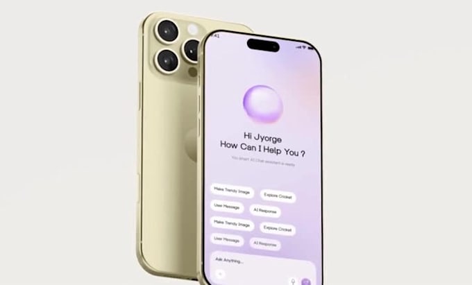 develop ai mobile app, ai app, android, IOS app as ai app developer
