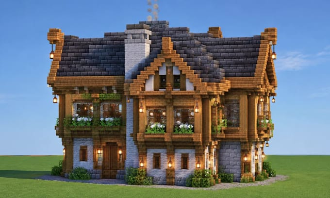 create custom minecraft medieval builds and roblox maps, houses and 3d models