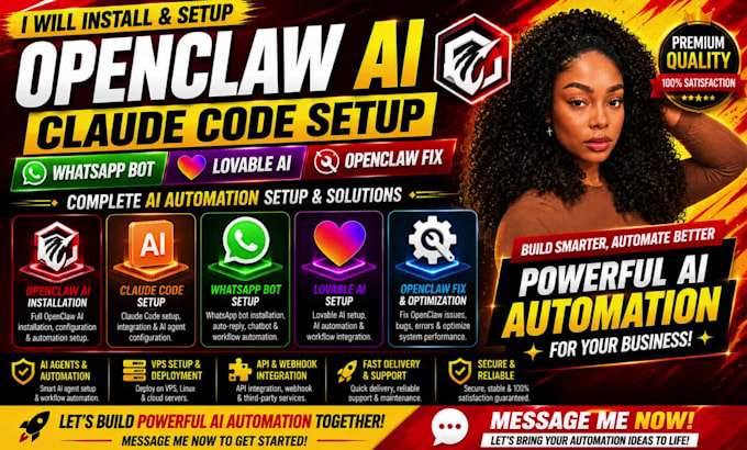 install openclaw ai, claude code setup, whatsapp bot, lovable ai, openclaw fix