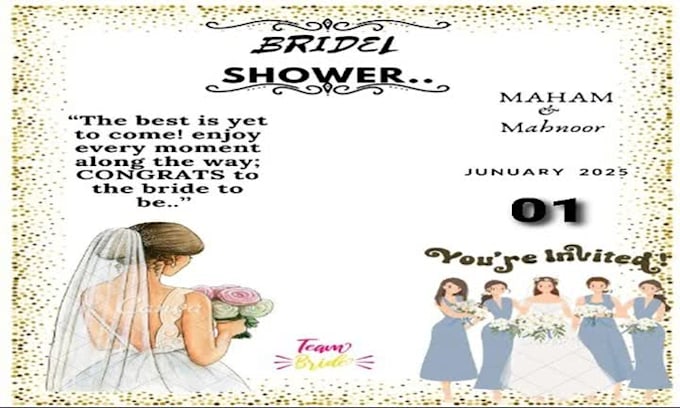 design elegant wedding or birthday invitation card