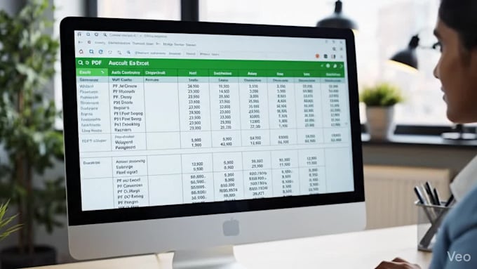 convert the pdf to excel