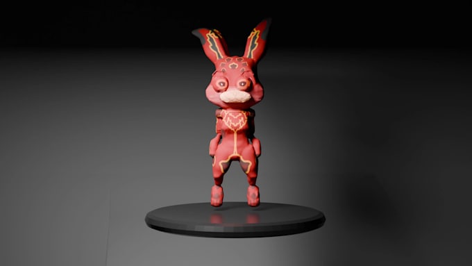 create a stylized 3d game ready character in blender