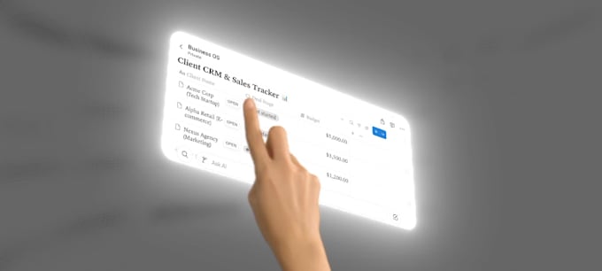 build a custom notion workspace and business os template